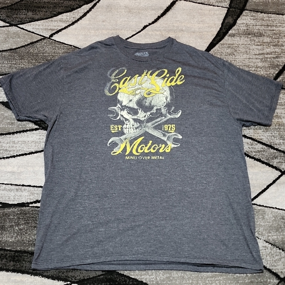 HELIX EASTSIDE MOTORS MIND OVER METAL SKULL CREW-NECK TEE-SHIRT XX-LARGE